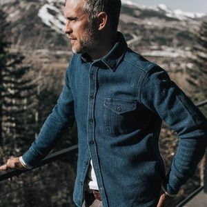 Taylor Stitch Cash shirt in Indigo Sashiko